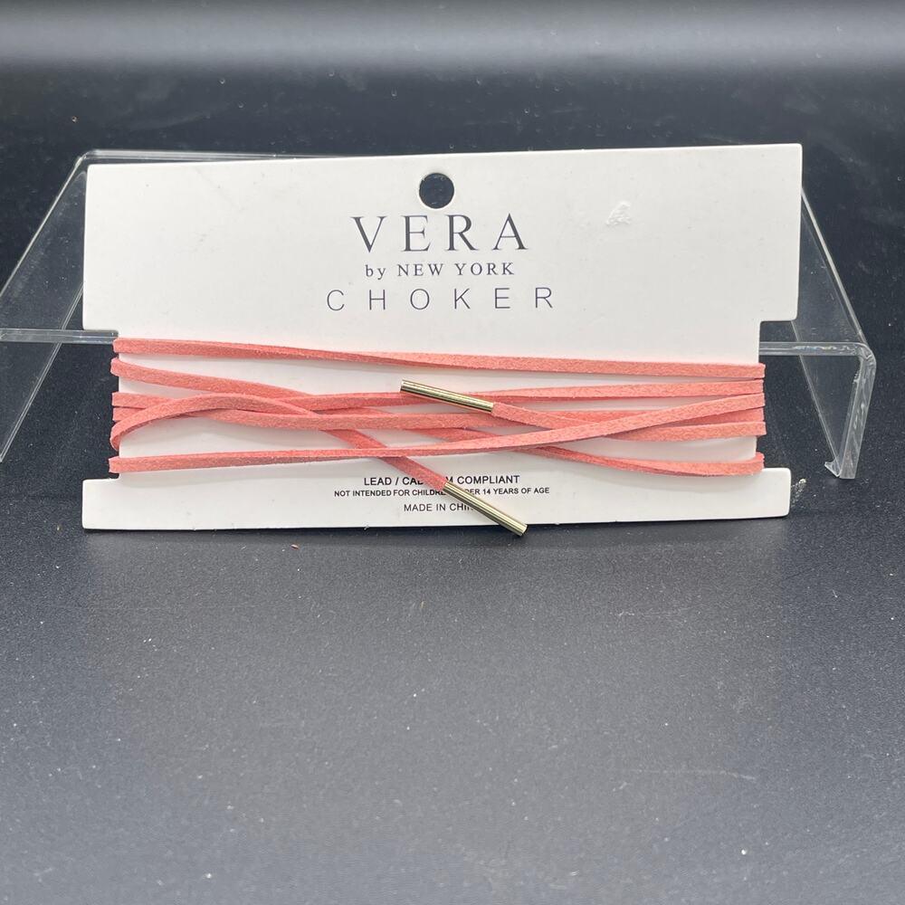 Vera by New York Pink Cord Wrap Choker